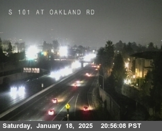 Traffic Camera Image from US-101 at TVC72 -- US-101 : S101 at Old Oakland Road