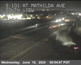 Traffic Camera Image from US-101 at TVC76 -- US-101 : AT MATHILDA AVE