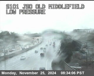 Traffic Camera Image from US-101 at TVC81 -- US-101 : Old Middlefield Way Onramp