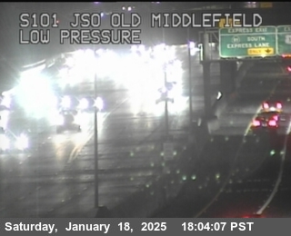 Traffic Camera Image from US-101 at TVC81 -- US-101 : Old Middlefield Way Onramp