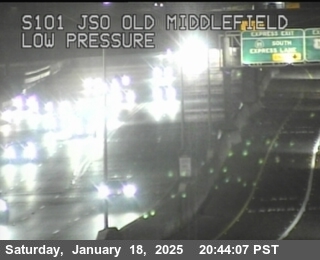 Traffic Camera Image from US-101 at TVC81 -- US-101 : Old Middlefield Way Onramp