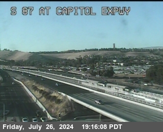 Traffic Camera Image from SR-87 at TVC83 -- SR-87 : Capitol Expressway