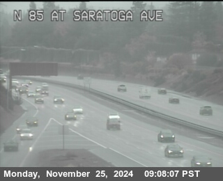 Traffic Camera Image from SR-85 at TVC90 -- SR-85 : AT SARATOGA VA OR