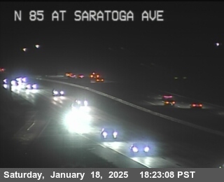 Traffic Camera Image from SR-85 at TVC90 -- SR-85 : AT SARATOGA VA OR