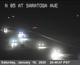 Traffic Camera Image from SR-85 at TVC90 -- SR-85 : AT SARATOGA VA OR