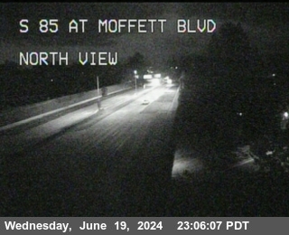 Traffic Camera Image from SR-85 at TVC93 -- SR-85 : S85 at Moffet Blvd