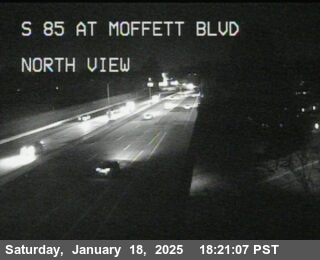 Traffic Camera Image from SR-85 at TVC93 -- SR-85 : S85 at Moffet Blvd