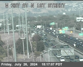 Traffic Camera Image from SR-237 at TVC98 -- SR-237 : North First Street