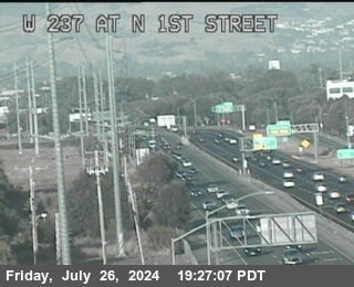 Traffic Camera Image from SR-237 at TVC98 -- SR-237 : North First Street