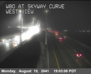 Timelapse image near TVD34 -- I-80 : Skyway Curve, San Francisco 0 minutes ago