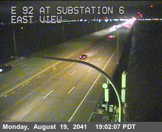 Timelapse image near TVE07 -- SR-92 : San Mateo Bridge Substation 6, Hayward 0 minutes ago