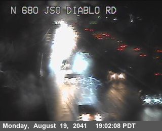 Timelapse image near TVF14 -- I-680 : Just South Of Diablo Road, Danville 0 minutes ago
