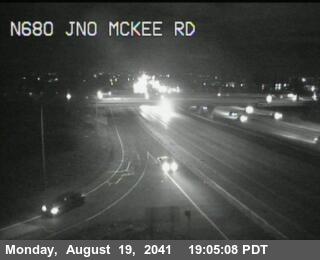 Timelapse image near TVF52 -- I-680 : Just North Of Mckee Road, San Jose 0 minutes ago
