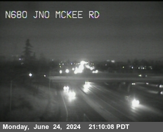 Traffic Camera Image from I-680 at TVF52 -- I-680 : Just North Of Mckee Road