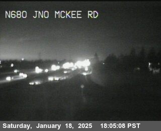 Traffic Camera Image from I-680 at TVF52 -- I-680 : Just North Of Mckee Road