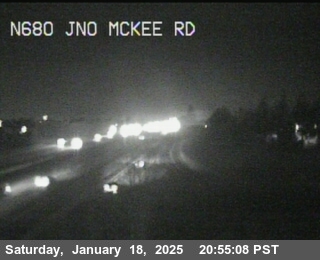 Traffic Camera Image from I-680 at TVF52 -- I-680 : Just North Of Mckee Road