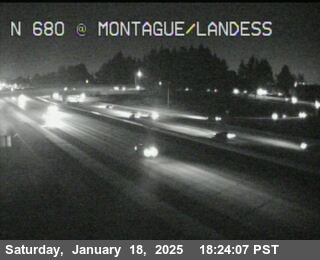 Traffic Camera Image from I-680 at TVF56 -- I-680 : Just North Of Landess Avenue