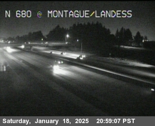 Traffic Camera Image from I-680 at TVF56 -- I-680 : Just North Of Landess Avenue