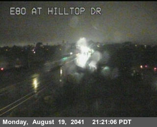 Timelapse image near TVH19 -- I-80 : E80 at Hilltop Dr, El Sobrante 0 minutes ago