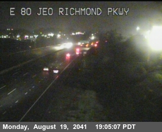 Timelapse image near TVH35 -- I-80 : East Of Richmond Parkway, Pinole 0 minutes ago