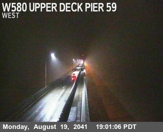 Timelapse image near TVR01 -- I-580 : Upper Deck Pier 59, Richmond 0 minutes ago