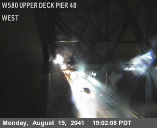 Timelapse image near TVR02 -- I-580 : Upper Deck Pier 48, San Quentin 0 minutes ago