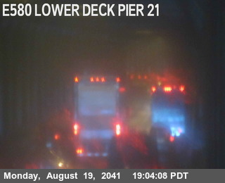 Timelapse image near TVR23 -- I-580 : Lower Deck Pier 21, San Quentin 0 minutes ago