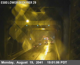 Timelapse image near TVR26 -- I-580 : Lower Deck Pier 29, San Quentin 0 minutes ago