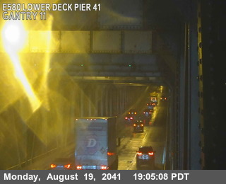 Timelapse image near TVR33 -- I-580 : Lower Deck Pier 41, San Quentin 0 minutes ago