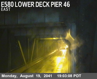 Timelapse image near TVR35 -- I-580 : Lower Deck Pier 46, San Quentin 0 minutes ago