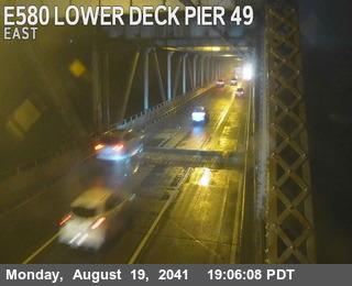 Timelapse image near TVR38 -- I-580 : Lower Deck Pier 49, San Quentin 0 minutes ago