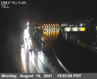 Timelapse image near TVR45 -- I-580 : At Toll Plaza, Richmond 0 minutes ago