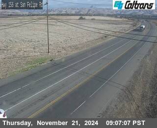 Traffic Camera Image from SR-156 at SR-156 : San Felipe Rd