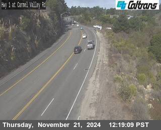 Traffic Camera Image from SR-1 at SR-1 : Carmel Valley Road