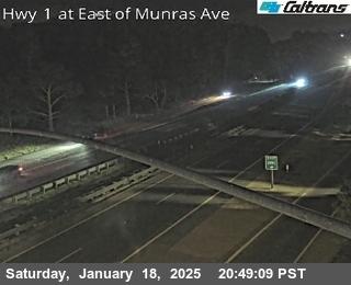 Traffic Camera Image from SR-1 at SR-1 : East of Munras Ave