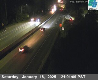 Traffic Camera Image from SR-1 at SR-1 :  Soquel Ave