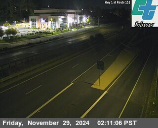 Traffic Camera Image from SR-1 at SR-1 : SR-152 Southbound Exit