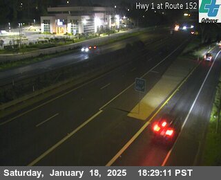 Traffic Camera Image from SR-1 at SR-1 : SR-152 Southbound Exit