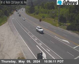 Traffic Camera Image from SR-68 at SR-68 : Canyon Del Rey Boulevard