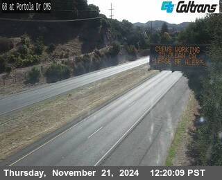 Traffic Camera Image from SR-68 at SR-68 : East of Portola Drive