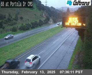 Traffic Camera Image from SR-68 at SR-68 : East of Portola Drive