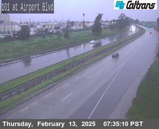 Traffic Camera Image from US-101 at US-101 : Airport Blvd