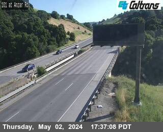 Image of a live traffic camera in San Benito County County.