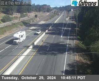 Traffic Camera Image from US-101 at US-101 : Crazy Horse Canyon Rd