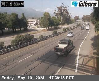 Timelapse image near US-101: El Sueno Rd, Santa Barbara 0 minutes ago