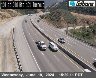 Timelapse image near US-101 : Old 101 Turnout, San Luis Obispo 0 minutes ago