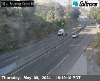 Timelapse image near US-101 : Reservoir Canyon Road, San Luis Obispo 0 minutes ago