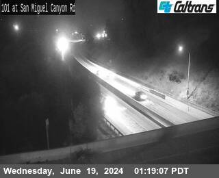 Traffic Camera Image from US-101 at US-101 : San Miguel Canyon Rd