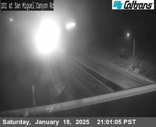 Traffic Camera Image from US-101 at US-101 : San Miguel Canyon Rd