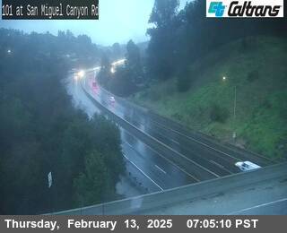 Traffic Camera Image from US-101 at US-101 : San Miguel Canyon Rd